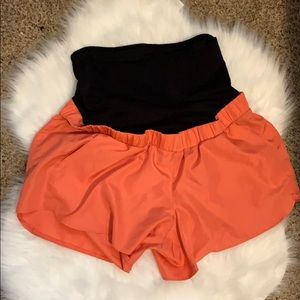 A GLOW Maternity shorts